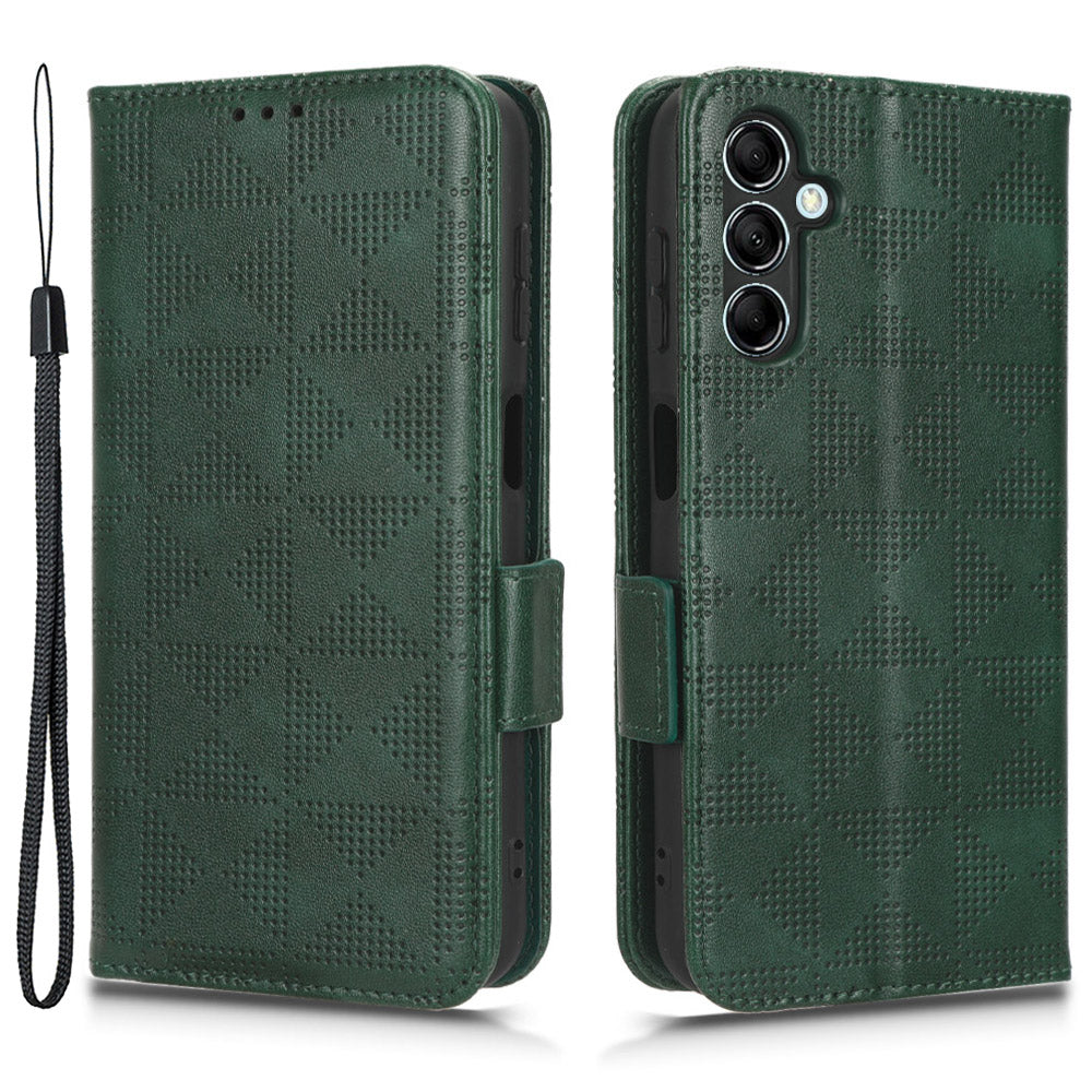 For Samsung Galaxy M14 5G PU Leather Phone Wallet Case Imprinted Triangle Stand Phone Cover For Samsung Galaxy M14 5G PU Leather Phone Wallet Case Imprinted Triangle Stand Phone Cover